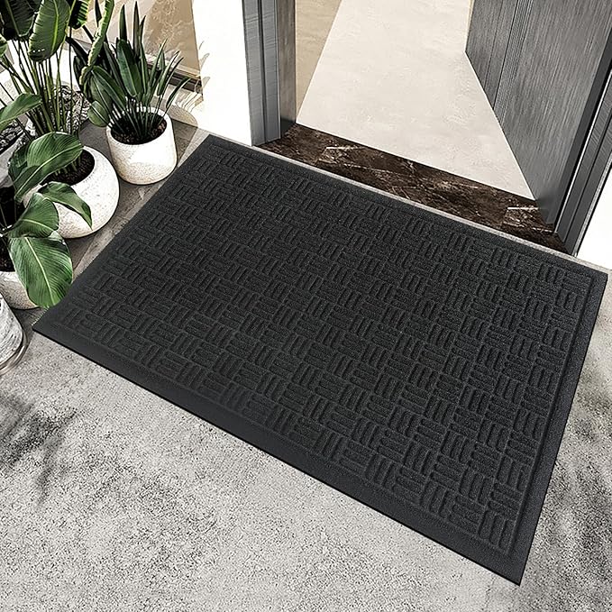 Mibao Front Door Mat Indoor Outdoor Entrance, Dirt Trapping Waterproof - Image 8