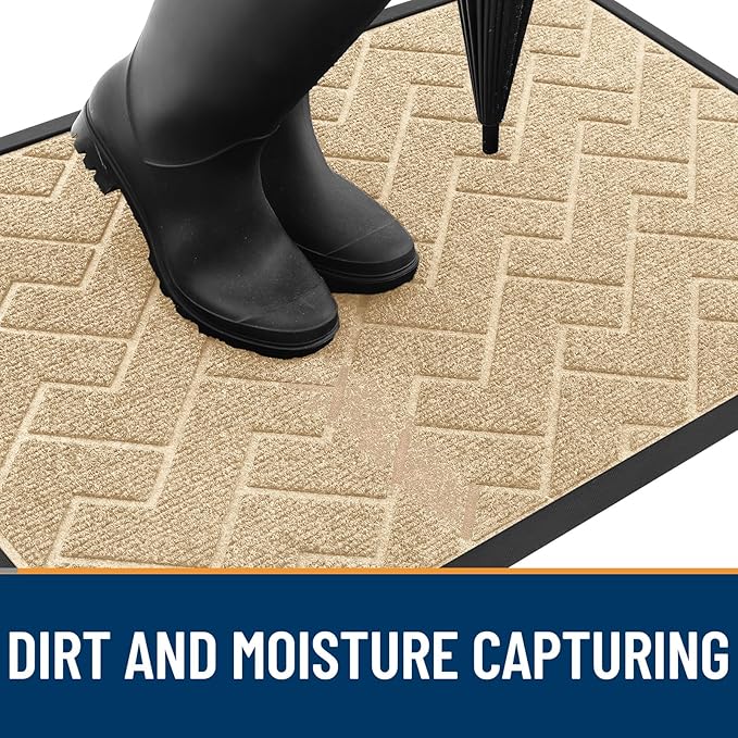 OLANLY Front Door Mat Indoor Outdoor Entrance, Waterproof All-Season, - Image 7