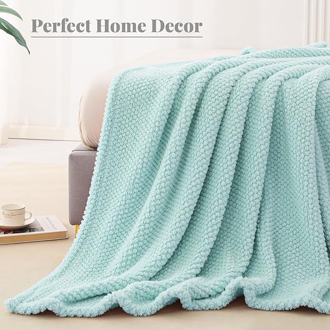 Whale Flotilla Queen Size Fuzzy Fleece Blanket - Image 7