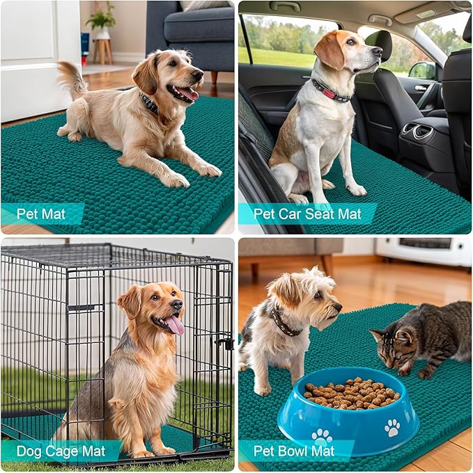 OLANLY Dog Door Mat for Muddy Paws 24x16, Absorbs Moisture and Dirt, Absorbent - Image 7