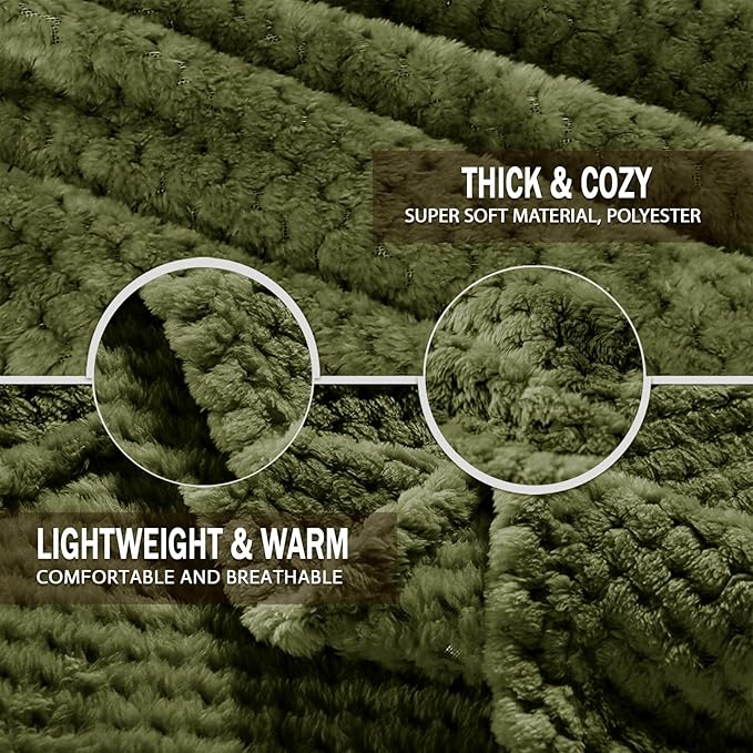 Exclusivo Mezcla Fleece Bed Blanket Queen Size, Super Soft and Warm Blankets - Image 7