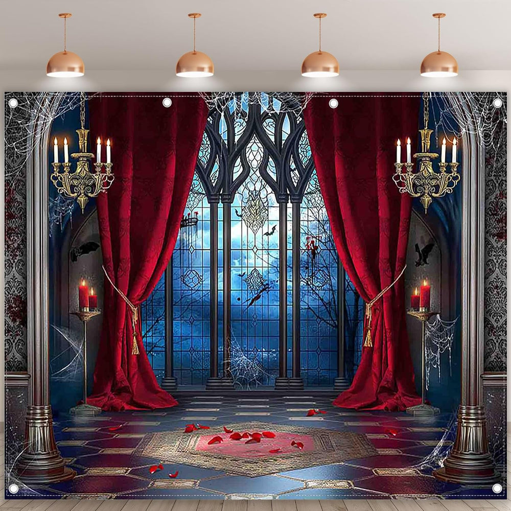 10x8ft Halloween Vampire Medieval Castle Photography Backdrop