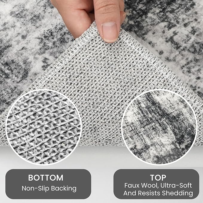 IOHOUZE Abstract Runner Rug 2x10 Ft Washable Runners - Image 4
