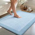 48x32 Large Bathroom Rugs Washable Non Slip, Light Blue Bath Mat by Unknown