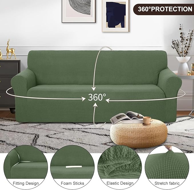 U-NICE HOME Stretch Couch Cover Sofa Cover Washable Sofa Slipcover Furniture - Image 3
