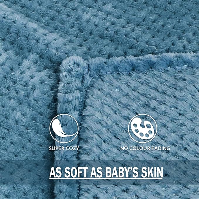 Exclusivo Mezcla Fleece Bed Blanket King Size, Super Soft and Warm Blankets - Image 7