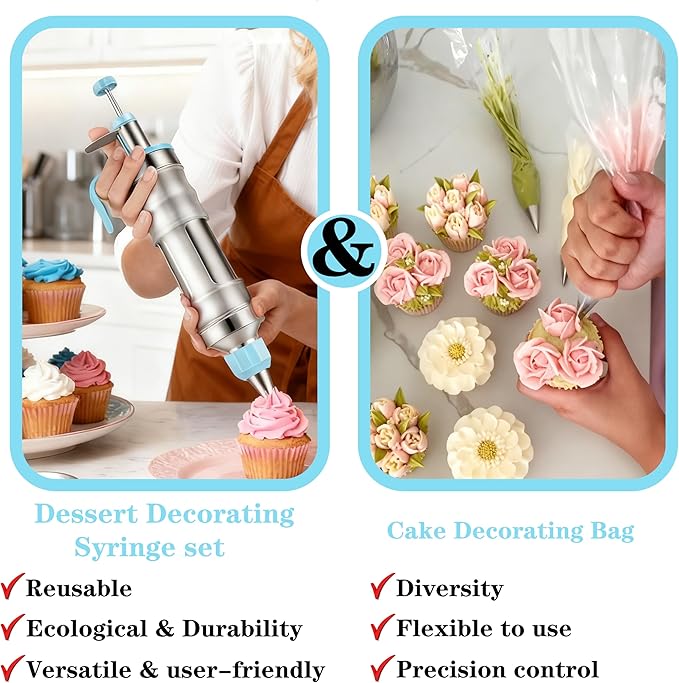 Gawren-H&E 208 PCS Cake Decorating Kit, Baking Supplies