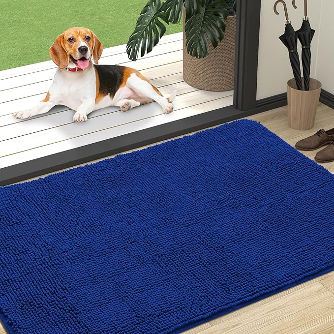 OLANLY Dog Door Mat for Muddy Paws 47x32, Absorbs Moisture and Dirt, Absorbent by OLANLY