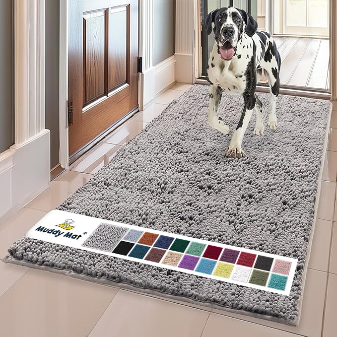 Muddy Mat® | Super Absorbent Door Mat Indoor, Microfiber Quick Dry Chenille by MuddyMat%C2%AE