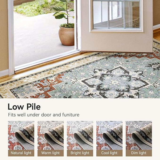 Lofus 3x5 Area Rugs for Living Room, Machine Washable Area Rug, Soft Small Rugs - Image 6