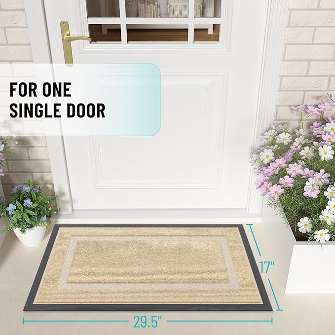 OLANLY Front Door Mat Indoor Outdoor Entrance, Waterproof All-Season, - Image 2