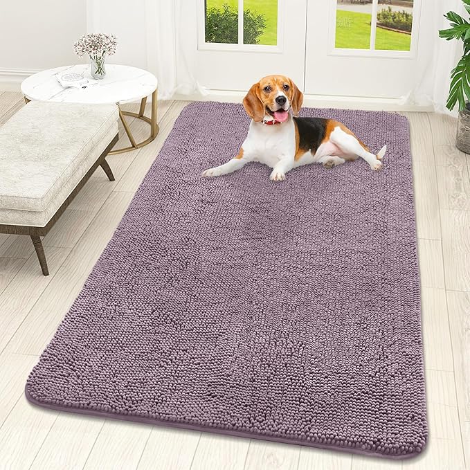 OLANLY Dog Door Mat for Muddy Paws 59x32, Absorbs Moisture and Dirt, Absorbent by OLANLY