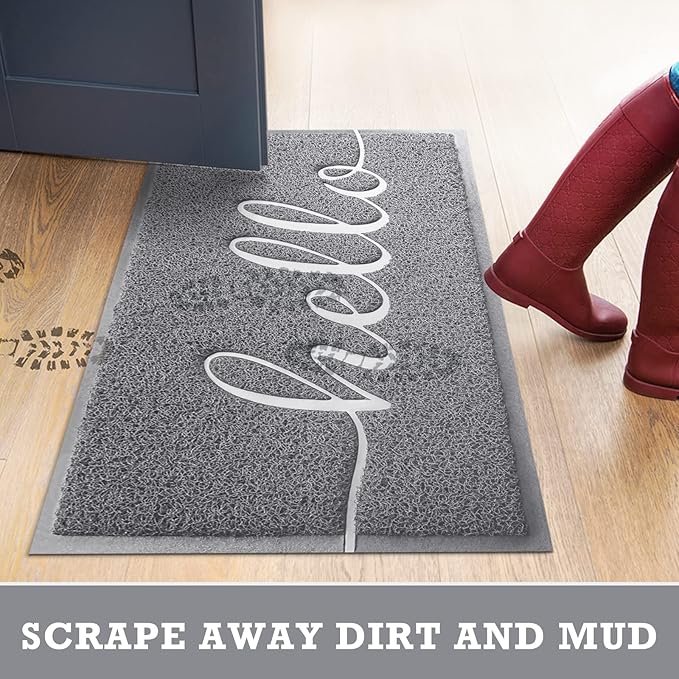 CozyBounty Door Mat Hello Mats Outdoor Indoor Non-Slip Doormat - Image 6