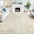 9x12 Area Rugs for Living Room Washable Rug: Anti-Skid Abstract Modern Living by Crority
