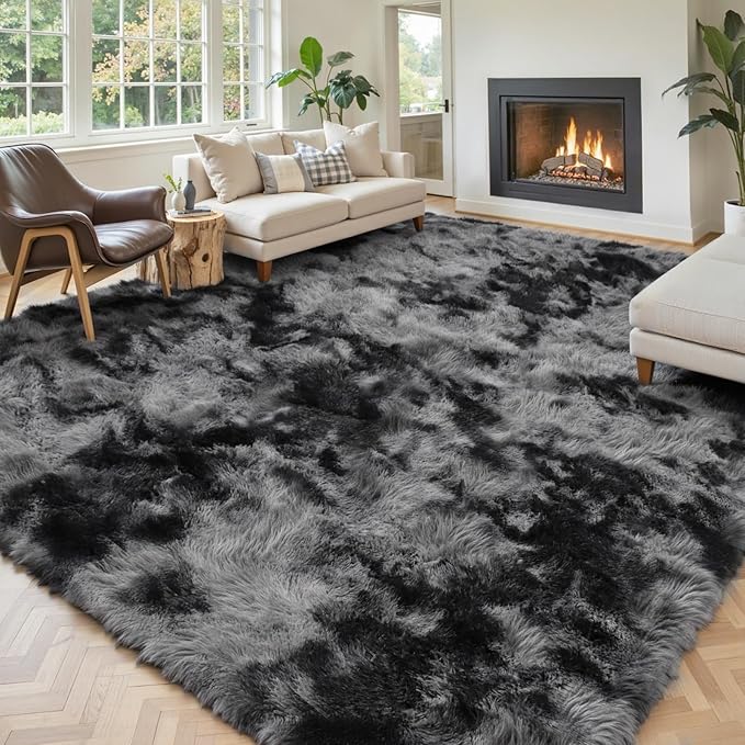 Rugs for Living Room 6x9, Alfombras para Salas Shag Large Plush Soft Area Rug - Image 2