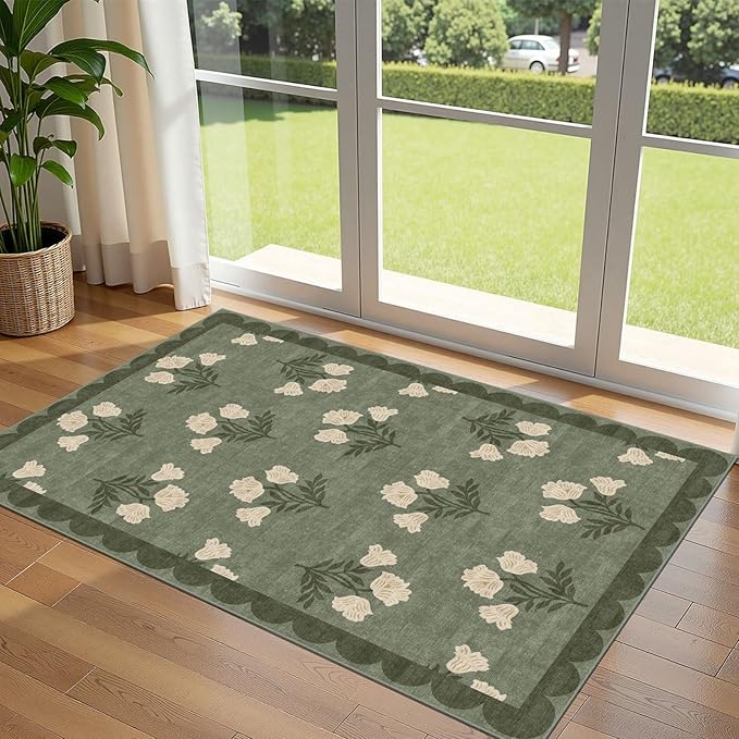 3x5 Floral Entry Rug by Othilic