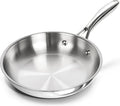 MICHELANGELO Stainless Steel 8 inch Frying Pan, Small Skillet by Michelangelo