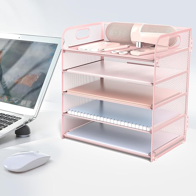 Sinboun Letter Tray Paper Organizer 5-Tier Desk Organizer File Organizer Paper - Image 6