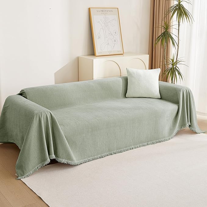 MYSKY HOME Sectional Couch Cover Blanket Living Room Furniture Protector - Image 9