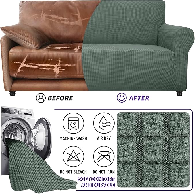 ZNSAYOTX Stretch Oversized Couch Cover Universal Sofa Covers - Image 7