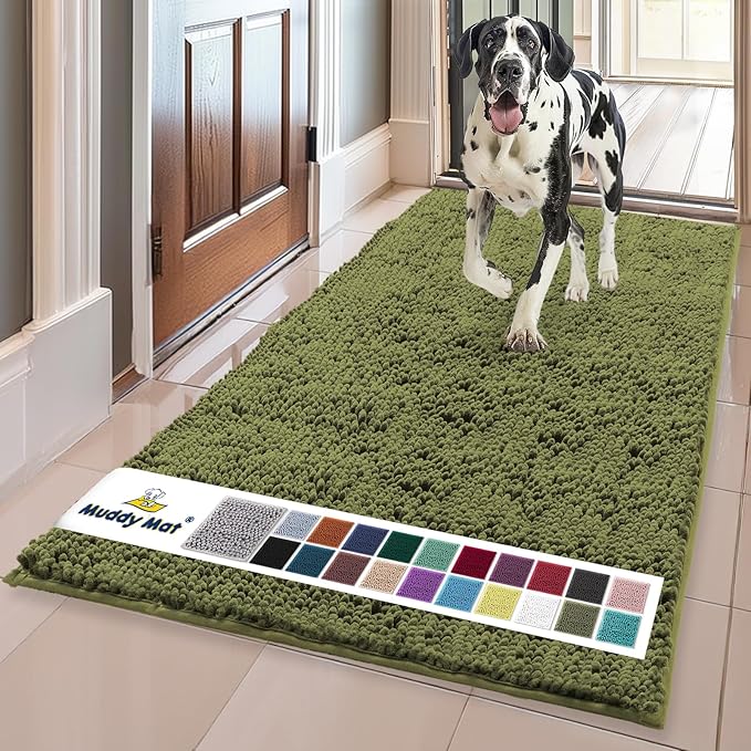 Muddy Mat® | Super Absorbent Door Mat Indoor, Microfiber Quick Dry Chenille by MuddyMat%C2%AE