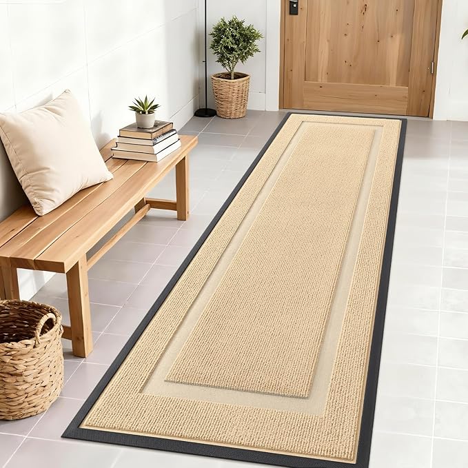 OLANLY Front Door Mat Indoor Outdoor Entrance, Waterproof All-Season, by OLANLY