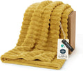 Bedsure GentleSoft Yellow Throw Blanket by BEDSURE