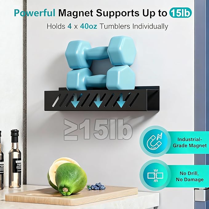 Magnetic Cup Holder for 8 Stanley 30/40 oz Tumbler, Flexible disassembly - Image 5