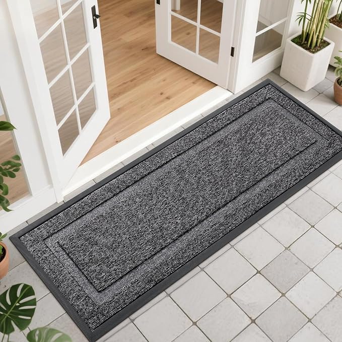 OLANLY Front Door Mat Indoor Outdoor Entrance, Waterproof All-Season, by OLANLY