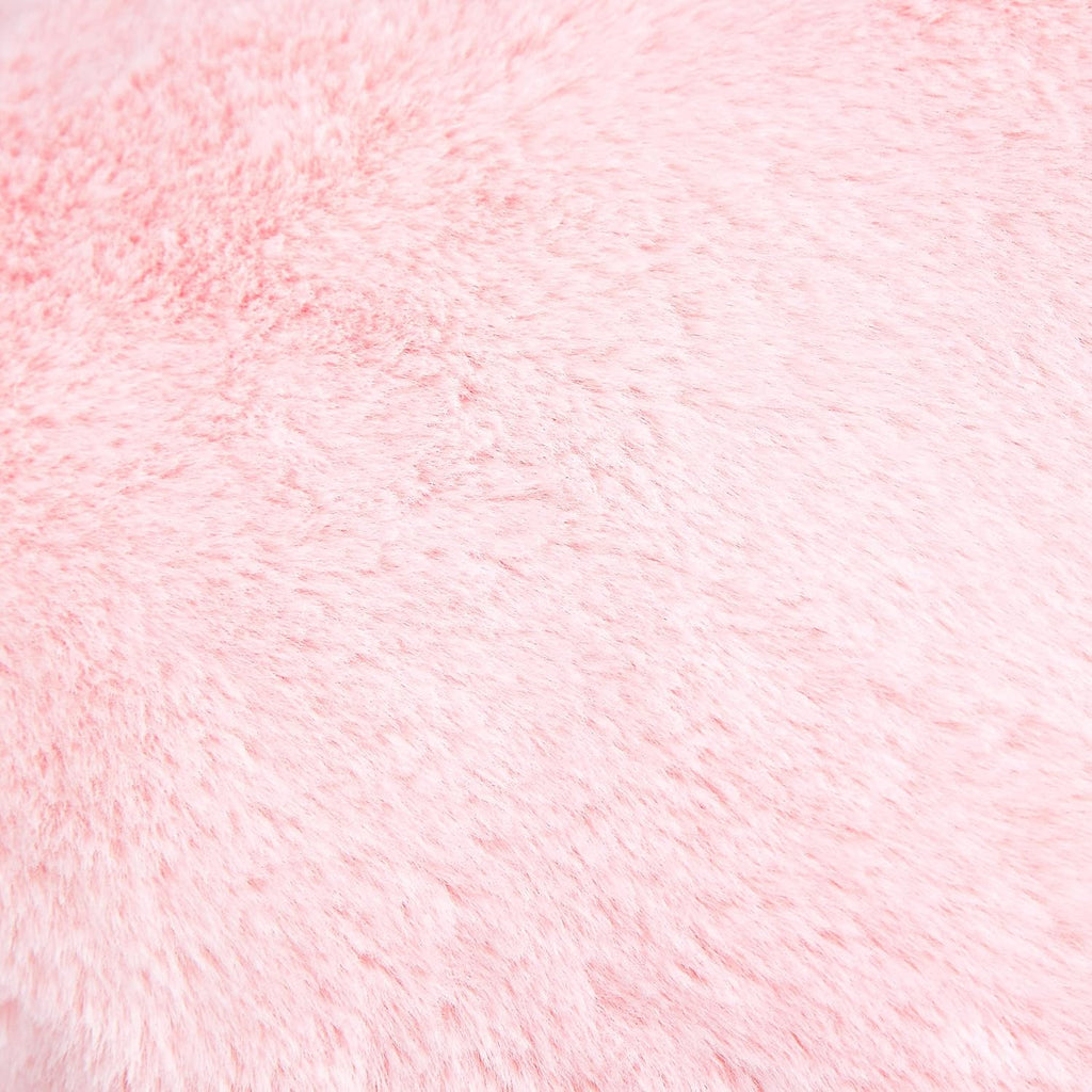 Amazon Basics Kids Pink Heart Decorative Pillow for Bedroom, Room Decor, 10.5 in x 4 in