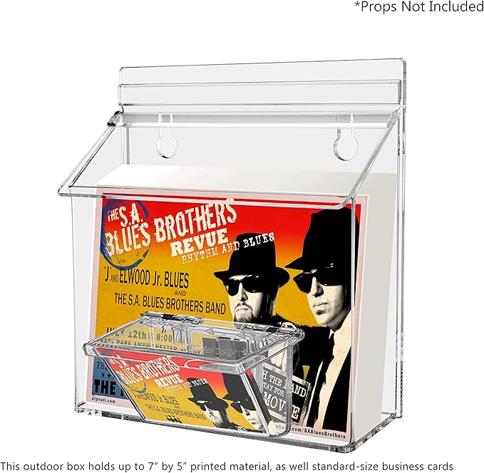Marketing Holders Outdoor Brochure Holder Holds 7.5" x 5.5" Advertising - Image 4