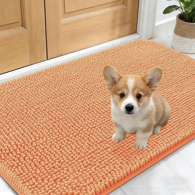 OLANLY Dog Door Mat for Muddy Paws 30x17, Absorbs Moisture and Dirt, Absorbent by OLANLY