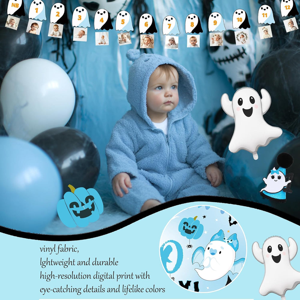 Halloween 1st Birthday Party Decorations,Spooky One Birthday Supplies Decor