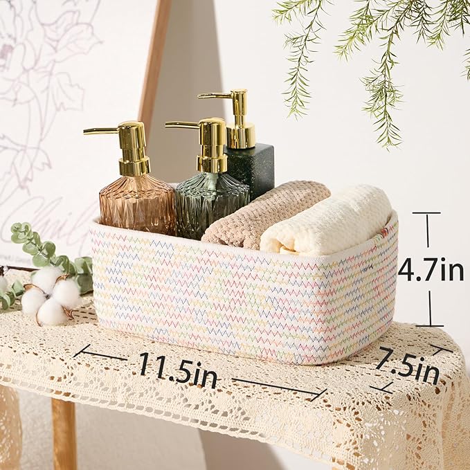MiniArk Small Storage Baskets for Organizing | Closet Organizer Bins | Shelf - Image 3