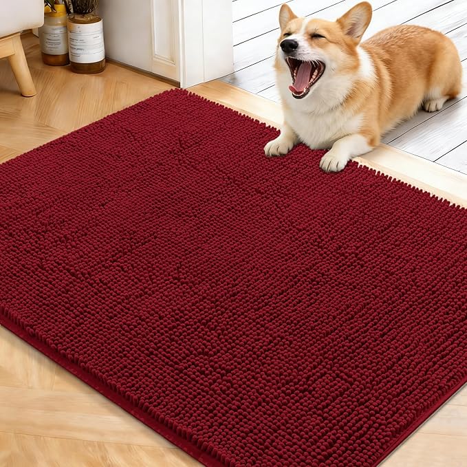 OLANLY Dog Door Mat for Muddy Paws 40x32, Absorbs Moisture and Dirt, Absorbent by OLANLY