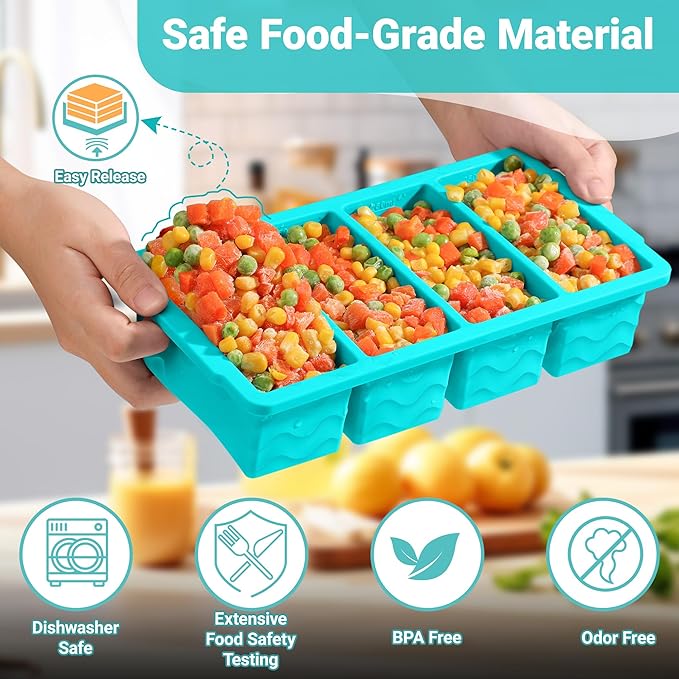 Silicone Freezer Trays with Lid - Image 4