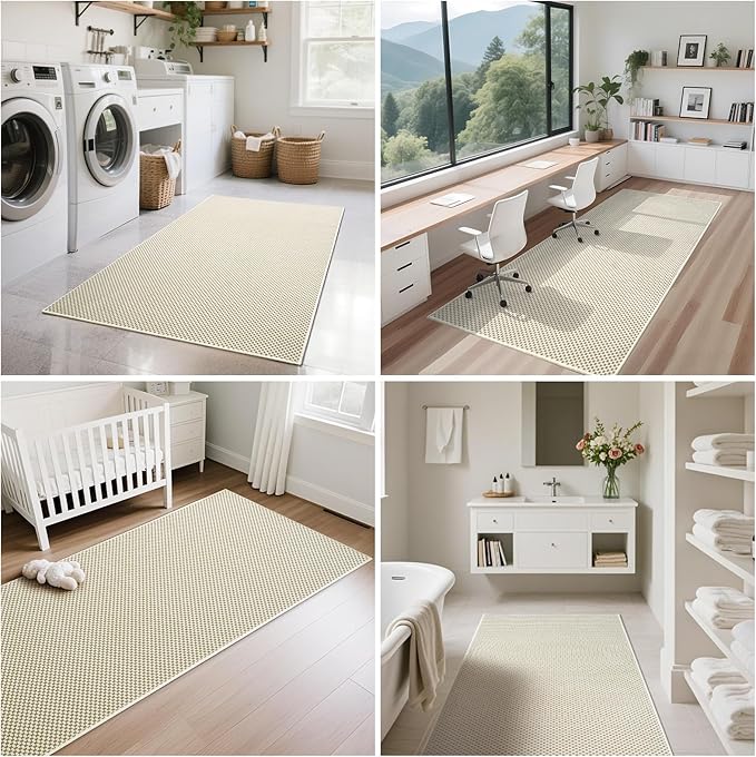 YDKGL 3x5 ft Area Rug Entryway Runner Rug Non Slip Washable, Boho Woven Kitchen - Image 8