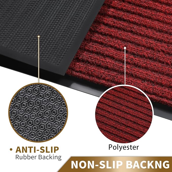 Yimobra Front Door Mat Outdoor Indoor Entrance, 100% Waterproof All-Season All - Image 4