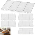 Lounsweer 6 Pcs Cooling Racks, 24L x 16W x 1H Stainless Steel Wire Rack by Lounsweer