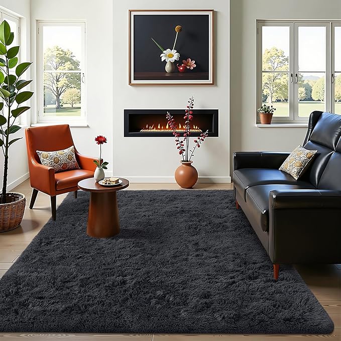 OLANLY 4x9 Area Rugs for Living Room Bedroom, Machine Washable Soft Fluffy - Image 6