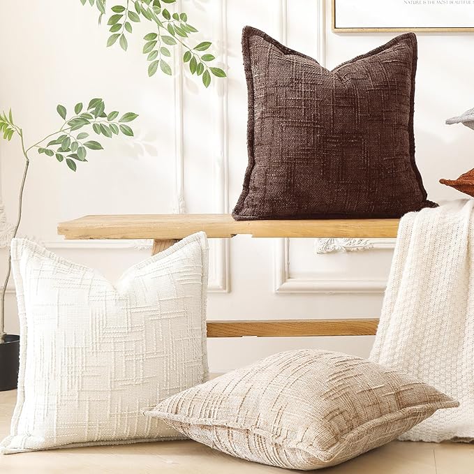 HPUK Fall Chenille Soft Throw Pillow Covers 18x18 Set of 2, Accent Cushion - Image 6