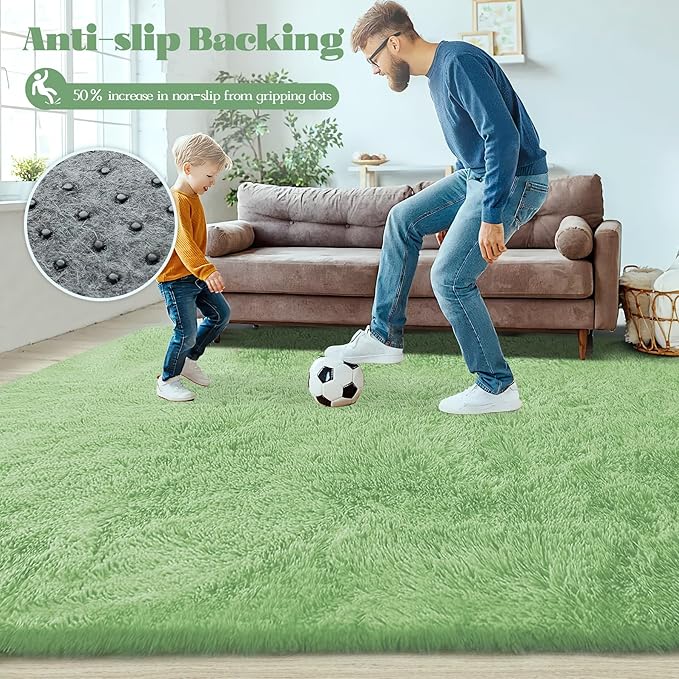 6x9 Area Rug for Living Room: Fluffy Shag Soft Washable Rugs Large Fuzzy Plush - Image 7