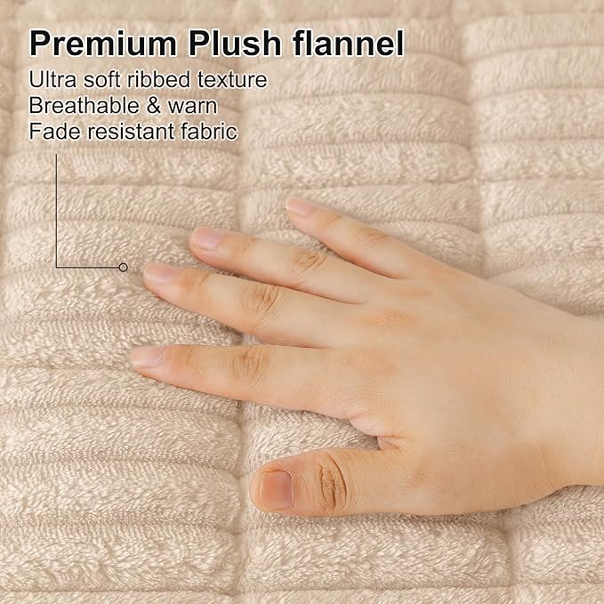 Smiry Couch Cover for Dogs Washable, Non Slip Fuzzy Pet Couch Covers for 3 - Image 4