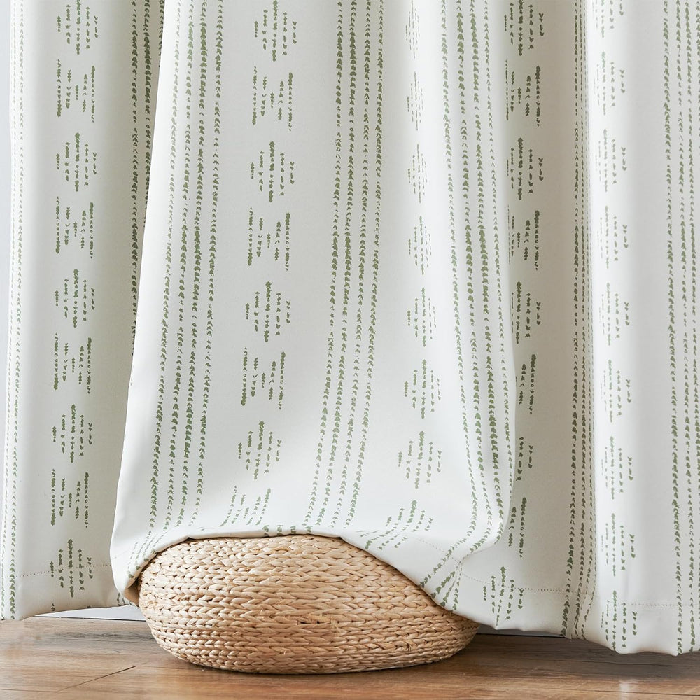 jinchan Boho Blackout Curtains 84 Inches Long for Bedroom Living Room