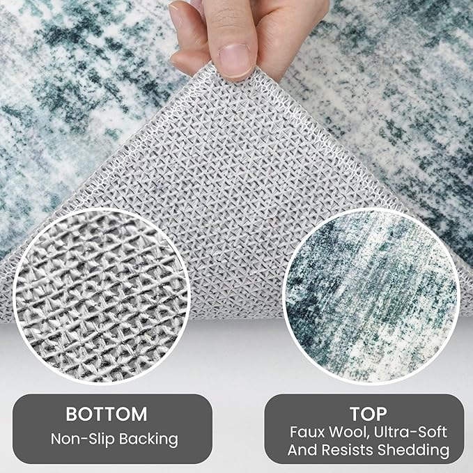 IOHOUZE Small Abstract Area Rug 2x3 Ft Entryway Rugs Washable Door Mat Indoor - Image 4