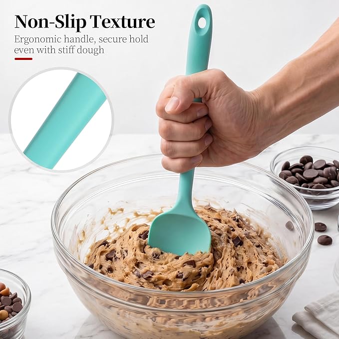 600ºF Heat Resistant Spatula, 11.34 inch High Heat Food Safe Semless Kitchen - Image 8