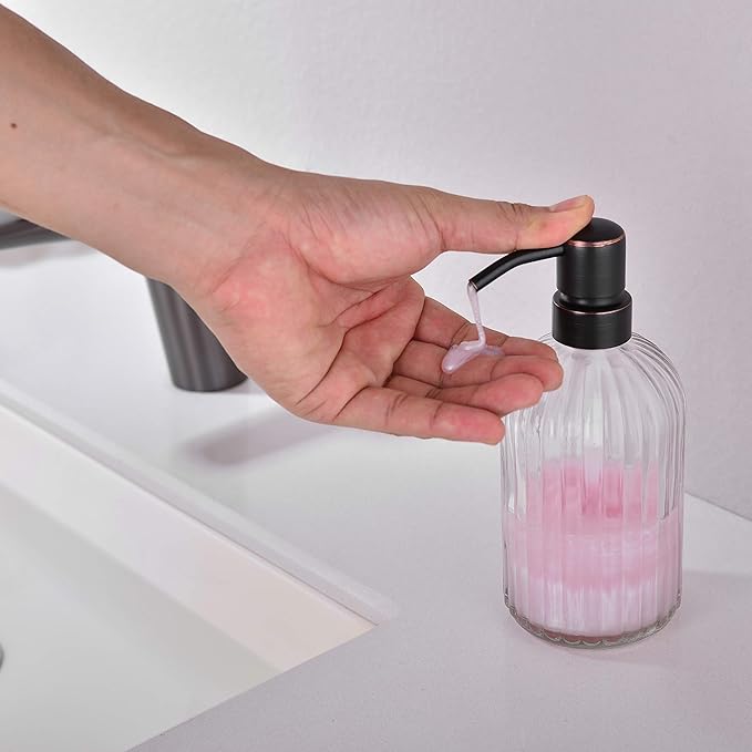 Dish Kitchen Soap Dispenser, Oil Rubbed Bronze Bathroom Liquid Soap Dispensers - Image 3