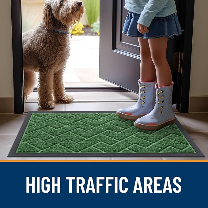 OLANLY Front Door Mat Indoor Outdoor Entrance, Waterproof All-Season, - Image 8