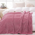 Dusty Pink Throw Blanket 90"×90" inches Gifts by Puncuntex