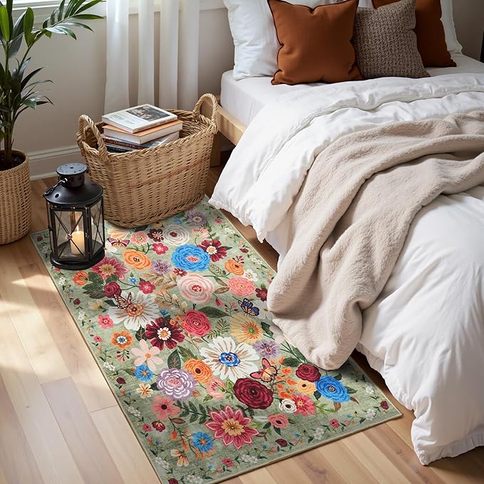 2x5 Entryway Runner Rugs, Non Slip Washable Rugs